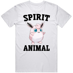 Wigglytuff Is My Spirit Animal Mens Soft Cotton Tee T Shirt