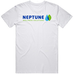 Neptune Wellness Solutions Inc Nasdaq Company Logo Employee Fan Mens Soft Cotton Tee T Shirt