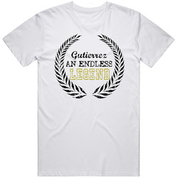 Gutierrez An Endless Legend Trending Last Name Mens Soft Cotton Tee T Shirt