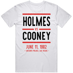 Holmes Vs Cooney June 11 1982 Caesars Palace Las Vegas Boxing Mens Soft Cotton Tee T Shirt