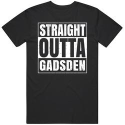 Straight Outta Gadsden Alabama City Compton Parody Grunge Mens Soft Cotton Tee T Shirt