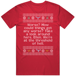 Any Worse National Lampoons Christmas Vacation Quote Food Knit Mens Soft Cotton Tee T Shirt