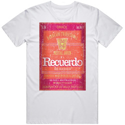 Recuerdo Mezcel Alcohol Liquor Bottle Label Jorge Masvidal Mens Soft Cotton Tee T Shirt