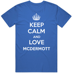 Keep Calm And Love Mcdermott City Parody Mens Soft Cotton Tee T Shirt