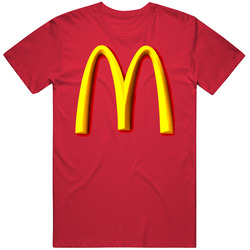 Mcdonalds Golden Arches Vintage Tee Unisex Red Mens Soft Cotton Tee T Shirt