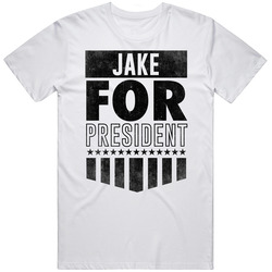 Jake For President Personalized Male Dad Name Father's Day Gift Mens Soft Cotton Tee T Shirt
