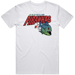 Anaheim Piranhas Arena Football League Team Sports Fan Logo Mens Soft Cotton Tee T Shirt