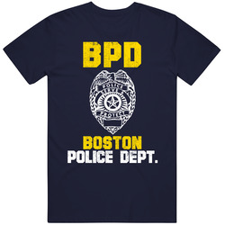 Boston Police Department Bpd Officer Inspired Custom City Unisex Mens Soft Cotton Tee T Shirt
