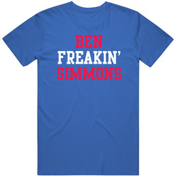 Ben Freakin Simmons Philadelphia Basketball Player Sports Fan Mens Soft Cotton Tee T Shirt