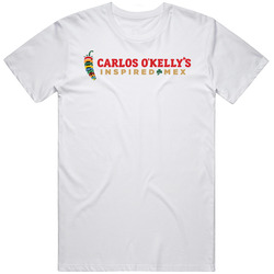 Carlos O'kelly's Inspired Tex Mex Grill Mexican Food Restaurant Logo Mens Soft Cotton Tee T Shirt