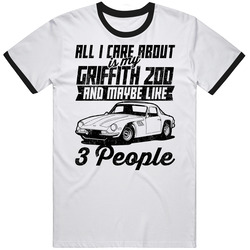 Tvr Griffith 200 All I Care About Is Maybe 3 People Worn Look Mens Soft Cotton Tee T Shirt