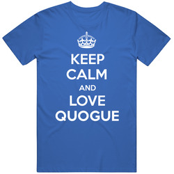 Keep Calm And Love Quogue City Parody Mens Soft Cotton Tee T Shirt