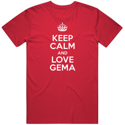 Gema Keep Calm And Love Parody Custom Name Mens Soft Cotton Tee T Shirt