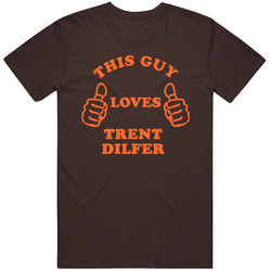 Trent Dilfer Sports This Guy Loves Mens Soft Cotton Tee T Shirt