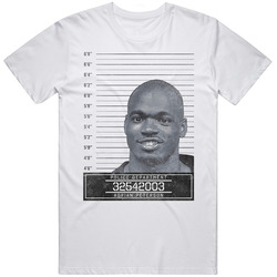 Adrian Peterson Famous Sports Star Mugshot Police Department Mens Soft Cotton Tee T Shirt