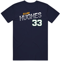 Elijah Hughes 33 Favorite Player Utah Basketball Fan Mens Soft Cotton Tee T Shirt