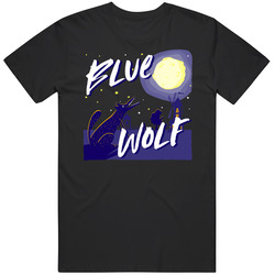 Blue Wolf Cannabis Ganja Marijuana Strain Smoking Fan Mens Soft Cotton Tee T Shirt