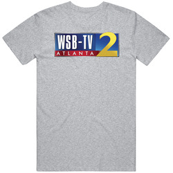 Wsb Tv 2 Atlanta Television Channel Station Logo Mens Soft Cotton Tee T Shirt