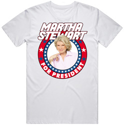 Martha Stewart For President Talk Show Host Celeb Fan Election Mens Soft Cotton Tee T Shirt