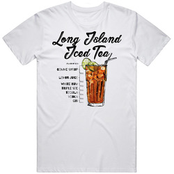 Long Island Iced Tea Bar Alcoholic Drink Bartender Recipe Poster Party Gift Mens Soft Cotton Tee T Shirt