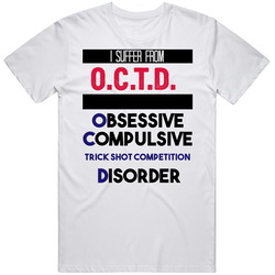 Octd Obsessive Trick Shot Competition Disorder Favorite Sport Mens Soft Cotton Tee T Shirt