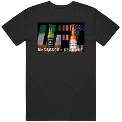 Mcgregor Vs Cerrone Irish Beer Vs American Beer Fight Fan Mens Soft Cotton Tee T Shirt