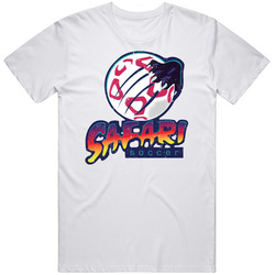 Detroit Safari Continental Indoor Soccer League Retro Team Logo Mens Soft Cotton Tee T Shirt