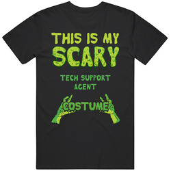 This Is My Scary Tech Support Agent Costume Halloween Custom Mens Soft Cotton Tee T Shirt