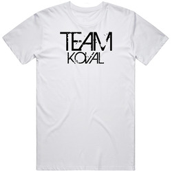 Team Sports Last First Name Koval Mens Soft Cotton Tee T Shirt