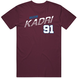 Nazem Kadri 91 Favorite Player Colorado Hockey Fan Mens Soft Cotton Tee T Shirt