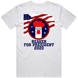 Beaker For President 2020 Funny Muppets Parody Mens Soft Cotton Tee T Shirt