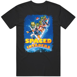 Spaced Invaders Scary Movie Halloween Mens Soft Cotton Tee T Shirt