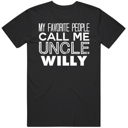 Favorite Uncle Willy Trendy Cool Name Mens Soft Cotton Tee T Shirt