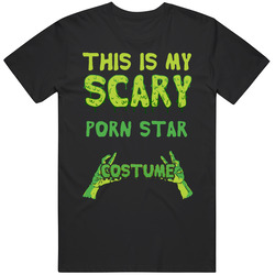 This Is My Scary Porn Star Costume Halloween Custom Mens Soft Cotton Tee T Shirt