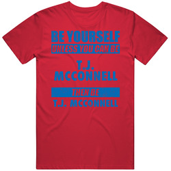 Be Yourself Unless You Can Be T.j. Mcconnell Philadelphia Basketball Mens Soft Cotton Tee T Shirt