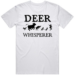 Deer Animal Whisperer Mens Soft Cotton Tee T Shirt