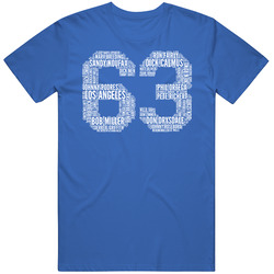Los Angeles Lad Baseball 1963 World Series Champions Retro Roster Sports Fan Mens Soft Cotton Tee T Shirt