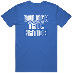 Golden Tate Nation Detroit Football Player Trending Fan Mens Soft Cotton Tee T Shirt