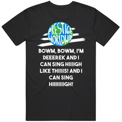 I'm Derek And I Can Sing High Like This  Step Brothers Movie Prestige Worldwide Quote Mens Soft Cotton Tee T Shirt