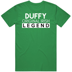 Duffy Original Irish Legend Family Custom Last Name St Patricks Day Mens Soft Cotton Tee T Shirt