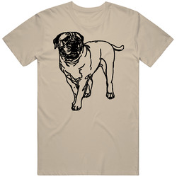 Bullmastiff Custom Dog Breed Is My Homeboy Mens Soft Cotton Tee T Shirt