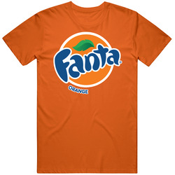 Fanta Men's Orange Mens Soft Cotton Tee T Shirt