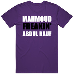 Mahmoud Abdul Rauf Freakin Sacramento Basketball Sports California Mens Soft Cotton Tee T Shirt