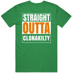 Clonakilty City Town Irish Ireland St Patrick's Day Straight Outta Compton Mens Soft Cotton Tee T Shirt