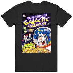 Cap'n Crunch Galactic Cereal Retro Box Mens Soft Cotton Tee T Shirt