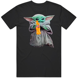Baby Yoda The Child Mandalorian Mountain Dew Mountain Dew Livewire Soda Pop Drink Mens Soft Cotton Tee T Shirt