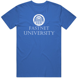 Fastnet University Athletic Academic Logo Mens Soft Cotton Tee T Shirt