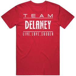 Thomas Delaney Live Love Denmark World Cup 2018 Soccer Lovers Mens Soft Cotton Tee T Shirt