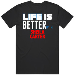 Sheila Carter Life Is Better With Actor Soap Opera Mens Soft Cotton Tee T Shirt