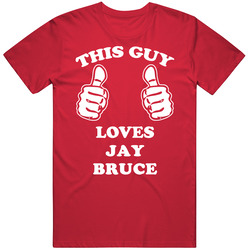 Jay Bruce Sports This Guy Loves Mens Soft Cotton Tee T Shirt